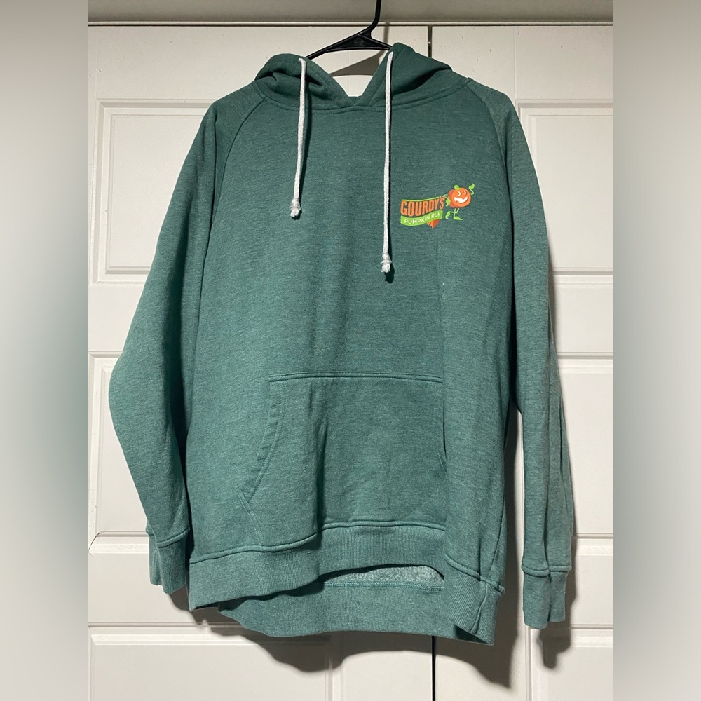 Gourdy Pumpkin Run Men’s Sweatshirt Size XL “Fall is Here Get Outside” Pullover
